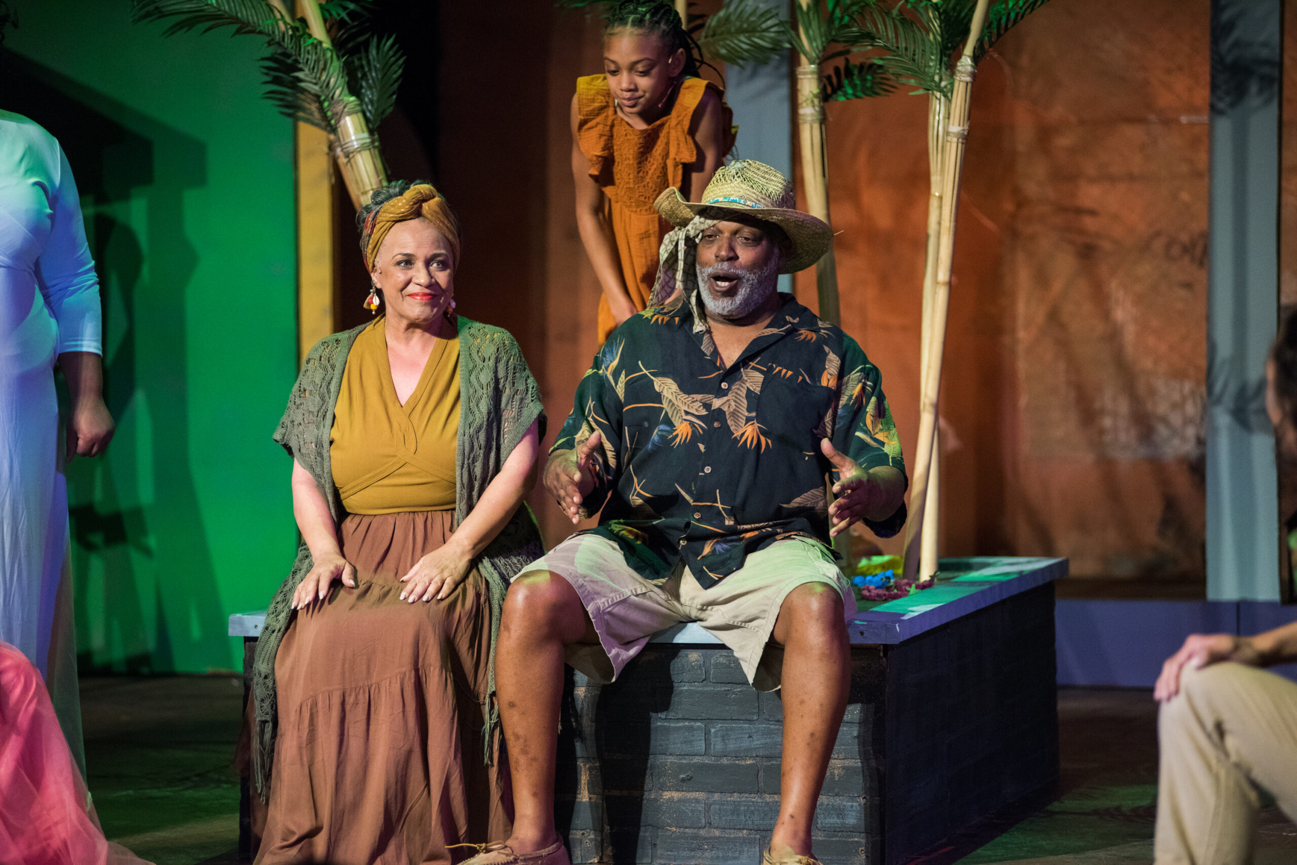 Mama Eulalie (Sheila Kinnard) and Tonton Julian (Robert Barnes) at the conclusion of the story (?: Jerry Fritchman)